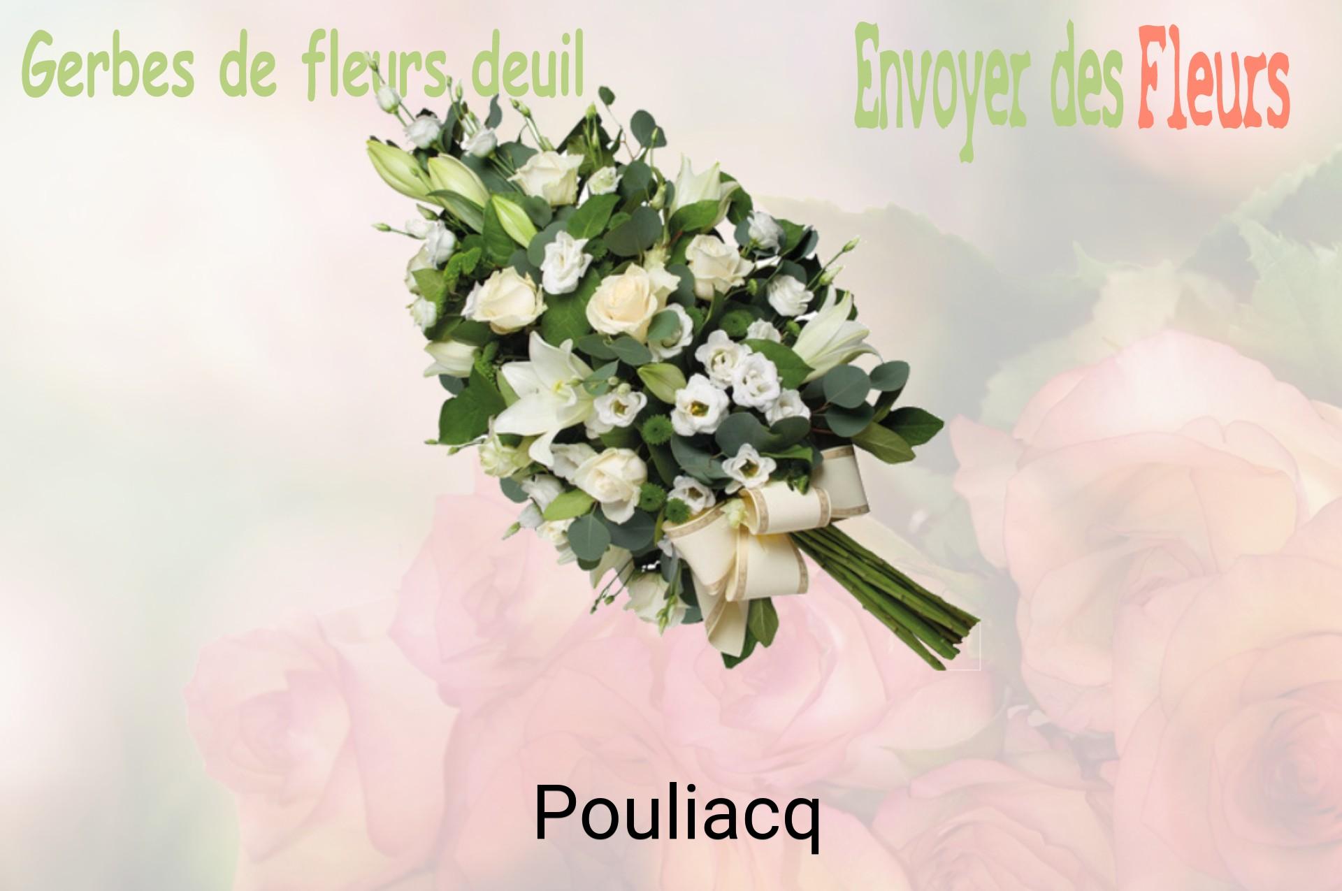 Gerbe de fleurs de deuil livrée à Pouliacq